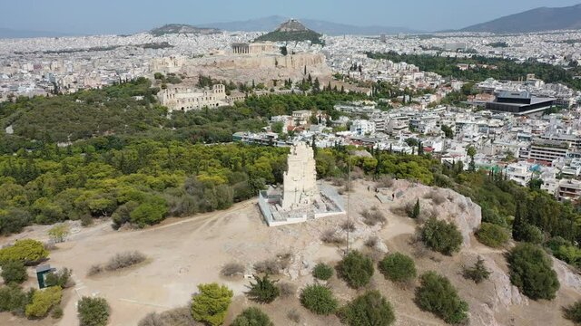 Athen aus der Luft | Akropolis und die Stadt Athen von oben