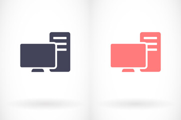 PC vector icon. lorem ipsum 10 EPS Design JPG