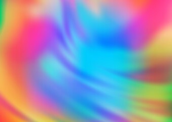 Obraz premium Light Multicolor, Rainbow vector blurred shine abstract template.