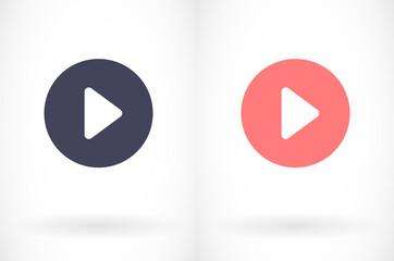 button player vector icon. lorem ipsum Flat Design JPG