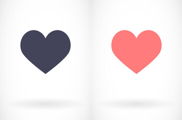 Heart icon vector 10 eps design. lorem ipsum Flat Design JPG