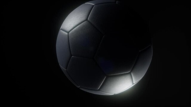 soccerball against a dark background