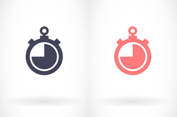 stopwatch vector icon 10 EPS. lorem ipsum Flat Design JPG