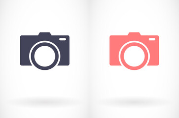 Camera Icon VECTOR 10 EPS. lorem ipsum Flat Design JPG