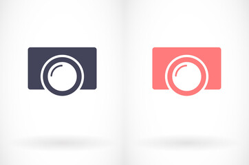 Camera Icon VECTOR 10 EPS. lorem ipsum Flat Design JPG