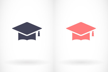 Graduation hat icon . vector Graduation hat . illustration Graduation hat . 10 eps Graduation hat . simple image