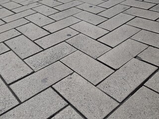 
decorative stone pavement road in the park