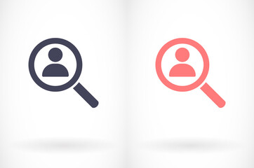 HUMAN SEARCH Icon vector. lorem ipsum Flat Design JPG