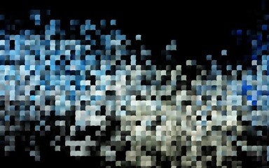 Dark BLUE vector background with rectangles.