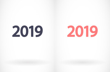 calendar 2019 Icon vector. lorem ipsum Flat Design JPG