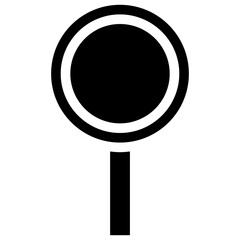 A glyph icon image denoting billboard