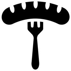 
 Icon of hotdog known as  junk food 
