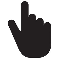 
Index pointing with index finger concept of direct pointing
