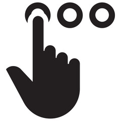 
Human hand pointing at somewhere with index  finger with open thumb
