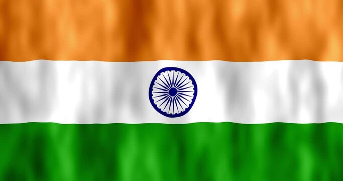 India Country waving  Flag Illustration 