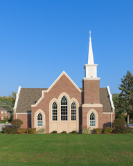 Exterior of the Palos Evangelical Lutheran Church in Palos Heights, Illinois