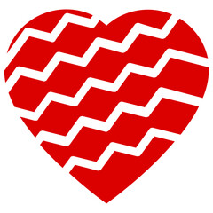 
Red color of beautiful heart is the symbol of love 
