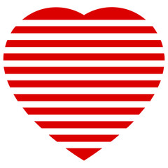 Obraz premium Red color of beautiful heart is the symbol of love 