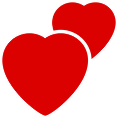 
Red color of beautiful heart is the symbol of love 
