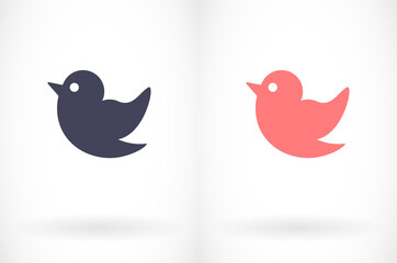 Set of bird flying vector icon silhouettes. Eagle, falcon, hawk , vector icon dove, swallow, raven, vector icon swift and others.