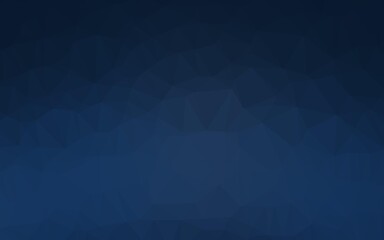 Fototapeta premium Dark BLUE vector polygonal background.