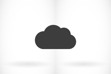 Download vector icon, cloud storage symbol. Modern, simple flat vector illustration of website or mobile application.