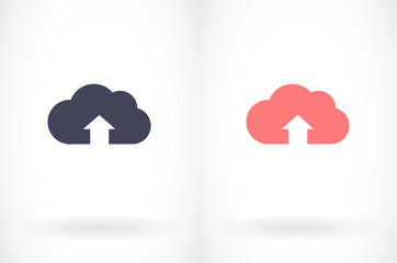 Download vector icon, cloud storage symbol. Modern, simple flat vector illustration of website or mobile application.
