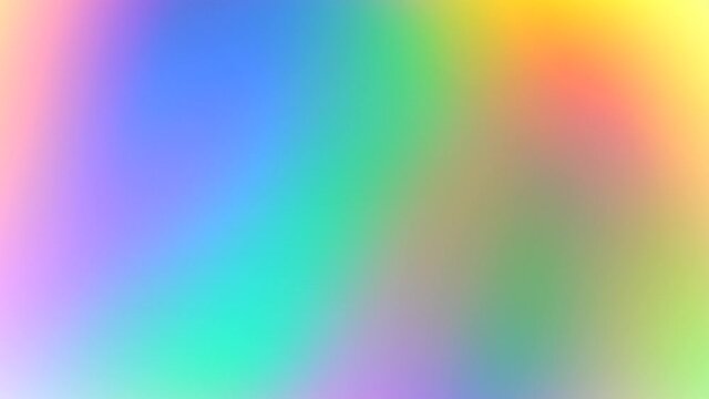 Soft rainbow color holographic iridescent gradient effect. Red orange yellow green blue purple. Hologram glitch. Light through a prism and smoke. Abstract blurry background