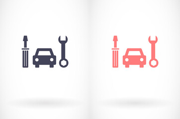 PLain car silhouette vector icon. Driving logo. vector icon image of vehicle vector icon . Front view of transport vector icon.