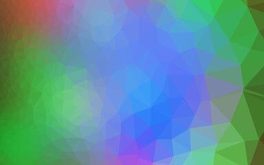 Fototapeta premium Light Multicolor, Rainbow vector blurry triangle texture.