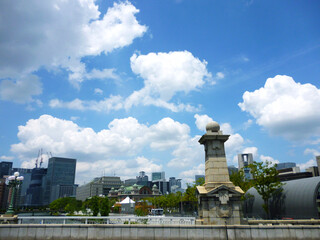Fototapeta na wymiar 難波橋の風景