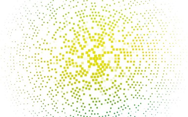 Light Green, Yellow vector texture in rectangular style.