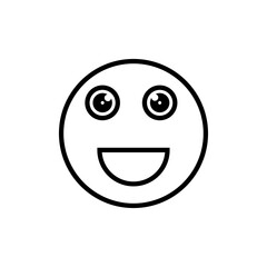 Emoticon line icon