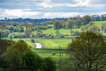 Fototapeta na wymiar View of East Sussex countryside.