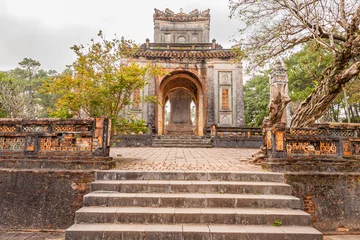 Fototapeten Vietnam, Hué, Thanh pho Hué citadel en verboden stad © John Hofboer