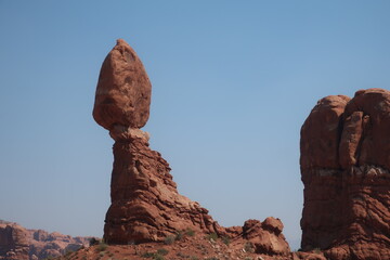 Rock formation in Arches, Utah
