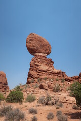 Fototapeta na wymiar Rock formation in Arches, Utah