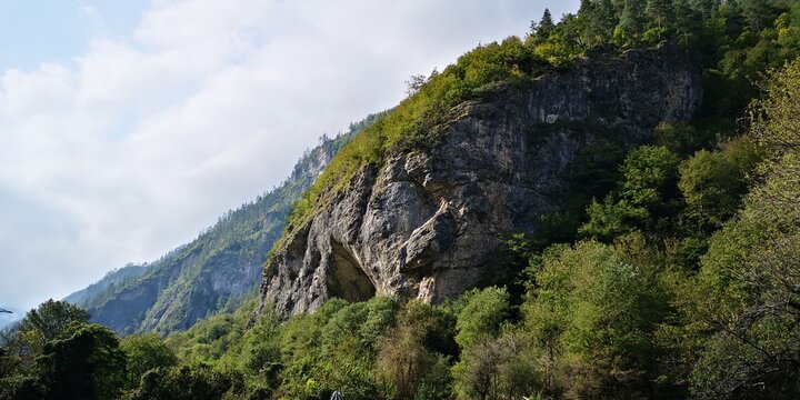 Caucas mountains and forest in Abkhazia Republic