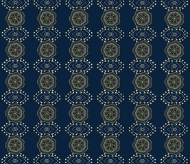 seamless pattern with floral shapes