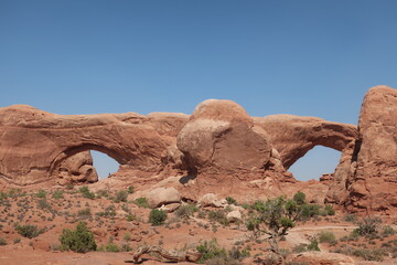 Arches rock formations in Utah