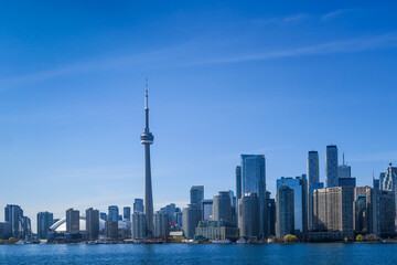 Beautiful view of Toronto's skyline in Canada