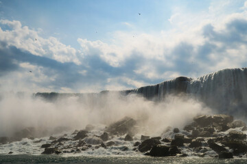 Horseshoe falls, also known as Canadian falls, at Niagara falls, Canada