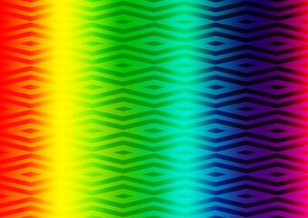 Light Multicolor, Rainbow vector backdrop with lines, triangles.