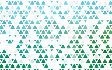 Fototapeta na wymiar Light Blue, Green vector seamless texture in triangular style.
