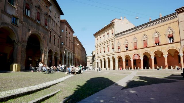 Bologna, Italy, view of Saint Stefano square