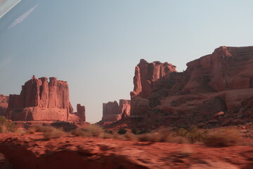 Canyon rock formations in Utah