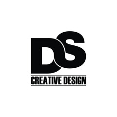 Letter DS simple logo design vector