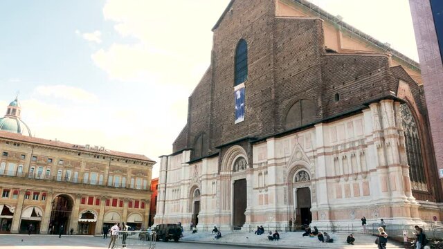 Bologna, Italy, the Basilica of Saint Petronio church
