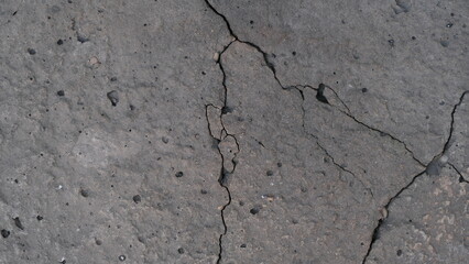 Fototapeta premium Crack on the concrete surface. Abstract background for design.