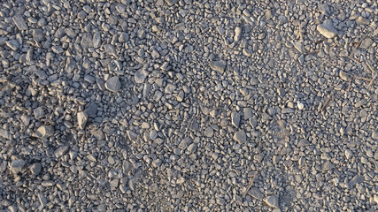 Texture of small gray stones
